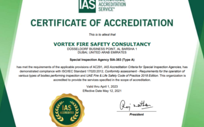 Vortex renews IAS AC291 & ISO 17020 accreditation till 2023